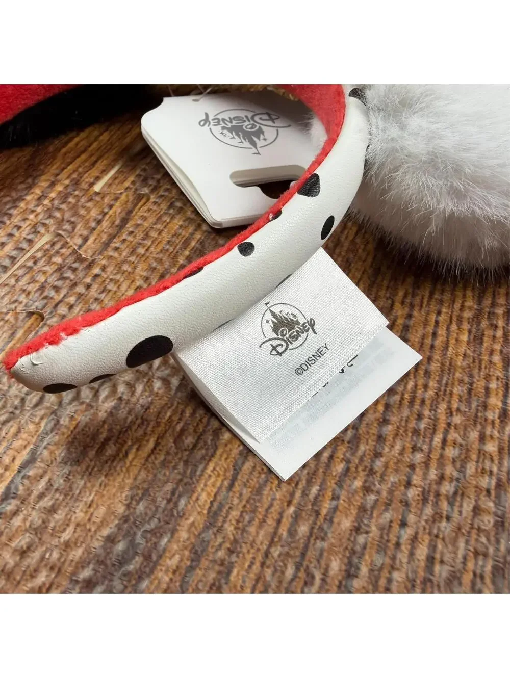 Disney Parks 2024 Cruella de Ville Minnie Ears Headband 101 Dalmatians Authentic